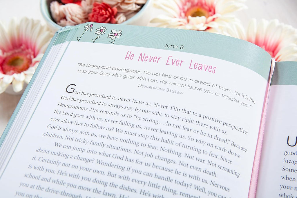 Interior pages of Trusting God with Every Breath