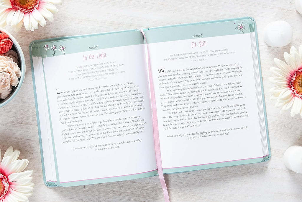 Devotional pages inside Trusting God with Every Breath